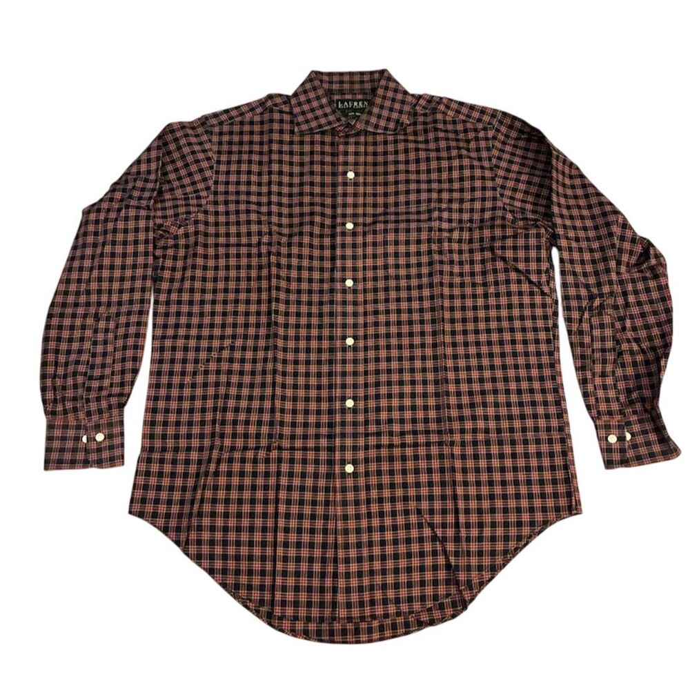 Lauren Ralph Lauren Men's Plaid Long‎ Sleeve Button-Down Shirt Multicolor